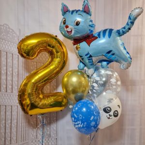 Композиція "Кіт + цифра"